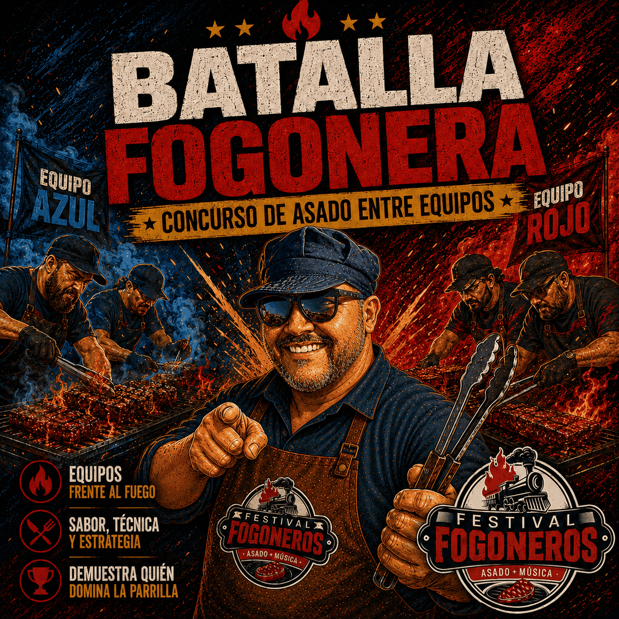 Batalla Fogonera, concurso de asado entre equipos