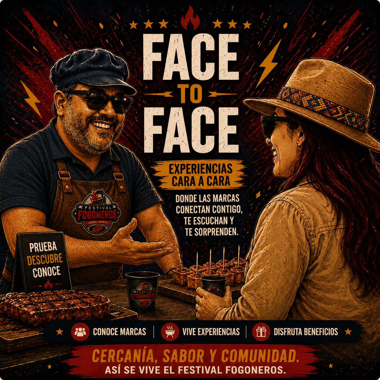 Face to Face Fogoneros
